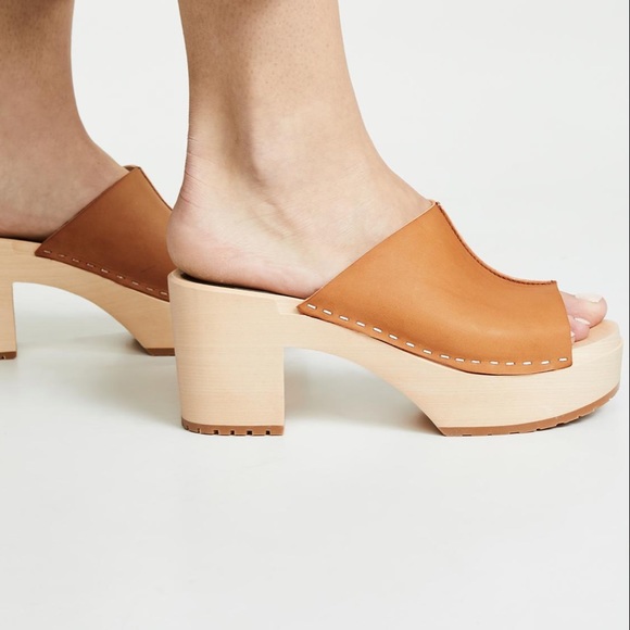 Swedish Hasbeens Shoes - Swedish Hasbeens Ann Platform Clog Sandal
